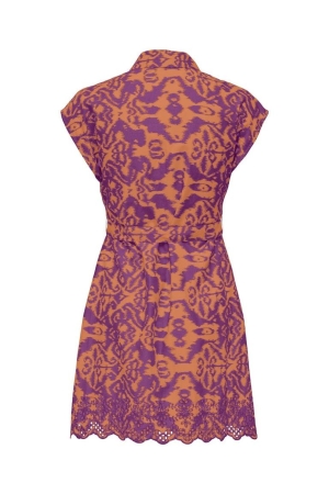 Only Only onllou life emb s/s shirt dress cs ptm 15324819 Jurk tigerlily urban ethnic
