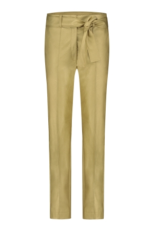 Studio Anneloes Studio Anneloes mita faux leather trousers 09463 Broek 0002 gold