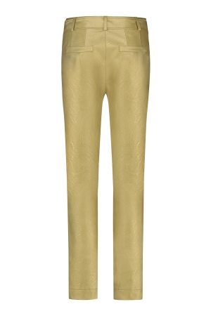 Studio Anneloes Studio Anneloes mita faux leather trousers 09463 Broek 0002 gold