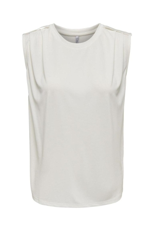 Only Only onlfree life s/l modal satin mix top jrs 15290313 Tops en Singlets cloud dancer