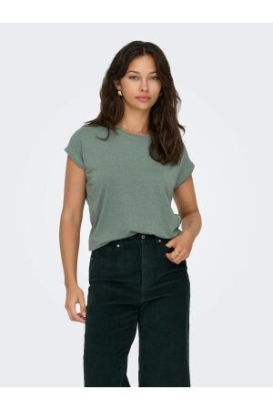 Only Only onlclaudia s/s glitter stripe top jrs 15318422 T-shirt Korte mouw laurel wreath gold lurex stripe