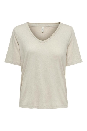 Only Only onlelise s/s v-neck top jrs noos 15257390 T-shirt Korte mouw moonbeam