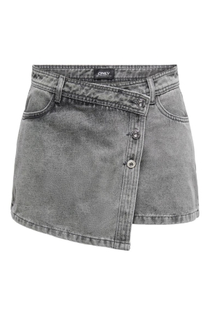 Only Only onllesly reg lb dnm skort bj noos 15256608 Skort light grey denim Light Grey Denim