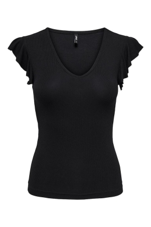 Only Only onlbelia cap sleeve top jrs noos 15227187 T-shirt Korte mouw black