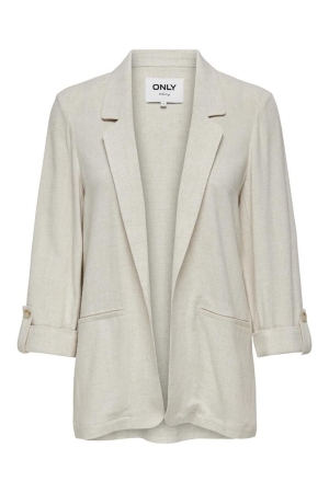 Only Only onlsiesta 3/4 open linen bl blazer tlr 15322274 Blazers moonbeam