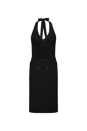 ZIP73 ZIP73 z24/522/01/016 giletjurk Jurk 016 zwart/rosé