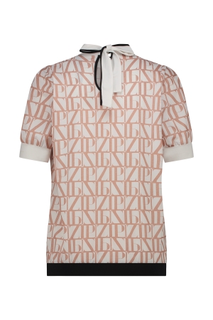ZIP73 ZIP73 z24/523/02/650 top km all-over print T-shirt Korte mouw 650 rosé