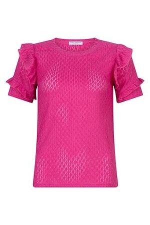 Lofty Manner Lofty Manner pd07.2 top imani T-shirt Korte mouw 300 pink