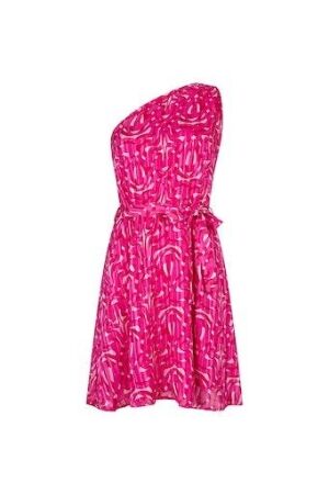 Lofty Manner Lofty Manner pd22 dress anaya Zomerjurkjes 312 pink swirl print