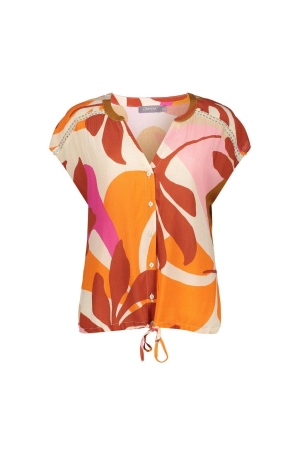 Geisha Geisha blouse 43467-20 Blouse 420 pink/stone combi
