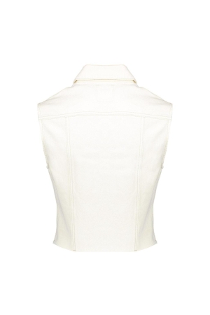 Geisha Geisha jeans vest 45306-10 Vest 718 ecru raw