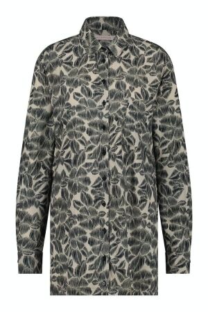 Studio Anneloes Studio Anneloes jenta flower blouse 09450 Blouse 1369 cappu/dark blue