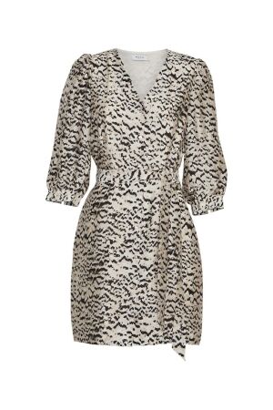 MSCH Copenhagen MSCH Copenhagen mschphilida maire 3 4 dress aop 18402 Jurk black abstract