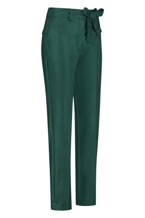 Studio Anneloes Studio Anneloes mita faux leather trousers 09428 Broek 7300 dark green