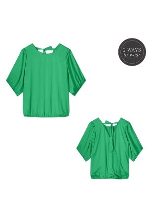 SUMMUM SUMMUM top silky touch 2s3109-11817 T-shirt Korte mouw 610 island green