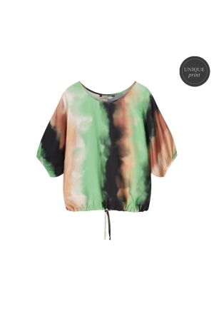 SUMMUM SUMMUM top cloudy dream print 2s3114-12033 T-shirt Korte mouw 120 multicolour