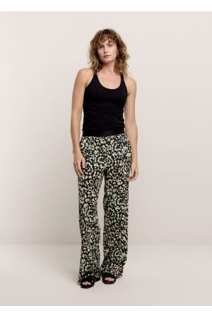 SUMMUM SUMMUM trousers allover vi/ea 4s2644-12037 Broek 990 black