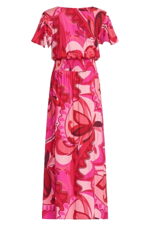 Maicazz Maicazz su24.40.021 jeisha - jurk Jurk flowers pink - d7