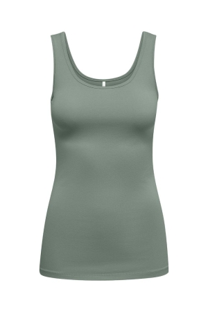 Only Only onllive love s/l tank top noos 15095808 Tops en Singlets groen
