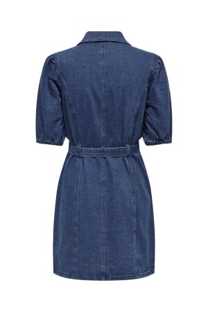 Only Only onlvibbe ss belt dnm dress mbd noos 15304123 Jurk medium blue denim
