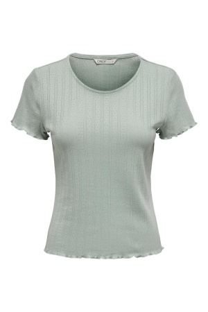 Only Only onlcarlotta s/s top jrs noos 15256154 T-shirt Korte mouw jadeite