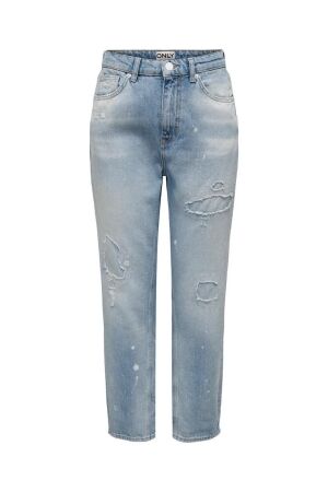 Only Only onlbetty hw straight lb ankle dnm rea771 15290374 Straight leg light blue denim