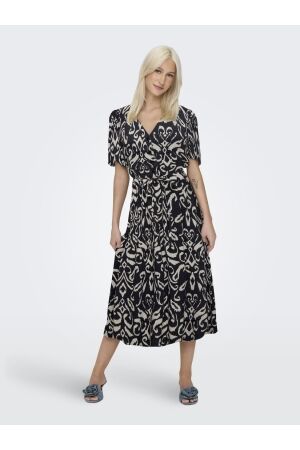 Only Only onlhalia s/s midi dress wvn noos 15323675 Zomerjurkjes night sky malene graphic