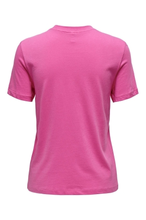 Only Only onlnanna life s/s pearls top box jrs 15320542 T-shirt Korte mouw strawberry moon femme