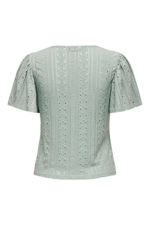 Only Only onlriverside s/s flaired top jrs 15312474 T-shirt Korte mouw jadeite