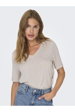Only Only onlelise s/s v-neck top jrs noos 15257390 T-shirt Korte mouw moonbeam
