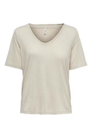 Only Only onlelise s/s v-neck top jrs noos 15257390 T-shirt Korte mouw moonbeam