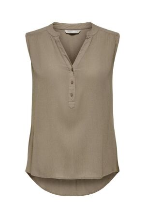 Only Only onljette life s/l top wvn noos 15213420 Tops en Singlets mocha meringue