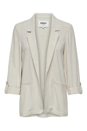 Only Only onlsiesta 3/4 open linen bl blazer tlr 15322274 Blazers moonbeam