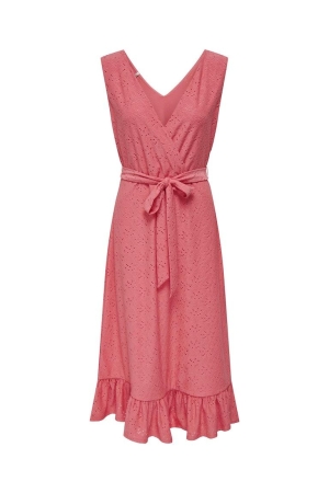Only Only onlsmilla s/l midi dress cs jrs 15328939 Zomerjurkjes coral paradise