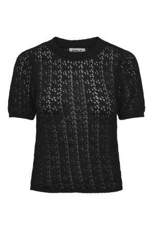 Only Only onlsola life ss o-neck knt 15321527 T-shirt Korte mouw black