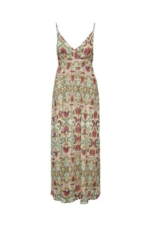 Only Only onlasta life strap vneck ankel dress ptm 15322917 Zomerjurkjes oil green borders paradise