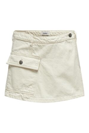 Only Only onlmira reg ecru dnm skort tai 15319728 Korte broeken ecru