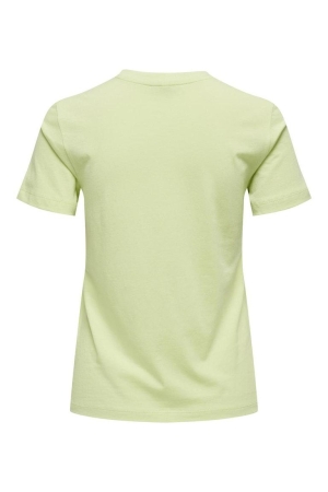 Only Only onltruly reg s/s print top box jrs 15324394 T-shirt Korte mouw shadow lime club