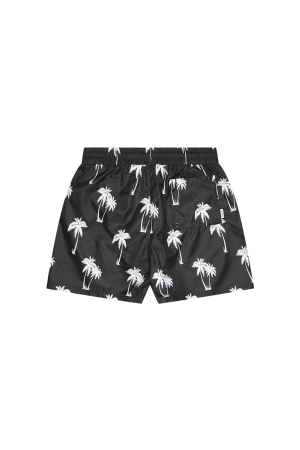 Quotrell Quotrell palm swimshort sh99784 Zwembroek 0002 black/white