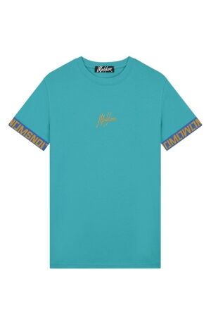 Malelions Malelions mm1-hs24-05 venetian t-shirt Print T-shirts 838 aqua blue/gold