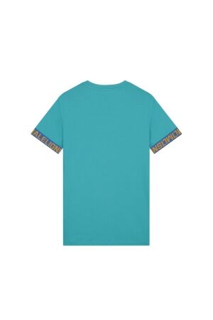 Malelions Malelions mm1-hs24-05 venetian t-shirt Print T-shirts 838 aqua blue/gold