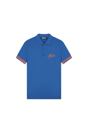 Malelions Malelions mm1-hs24-07 venetian polo Poloshirts 145 cobalt/orange