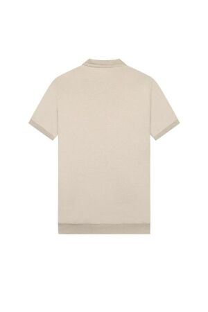 Malelions Malelions mm1-hs24-41 knitted signature patch polo Poloshirts 336 taupe