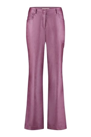 Studio Anneloes Studio Anneloes selina metallic leather trousers 09627 Broek 5200 purper