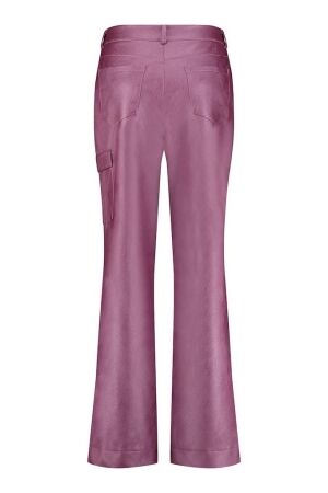 Studio Anneloes Studio Anneloes selina metallic leather trousers 09627 Broek 5200 purper