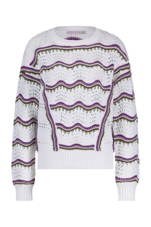 Studio Anneloes Studio Anneloes leana ajour pullover 09640 Trui 1100 off white