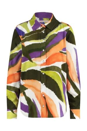 Studio Anneloes Studio Anneloes bobby satin fade blouse 09623 T-shirt Lange mouw 9997 multi color