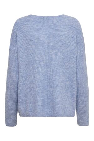 Only Only onlcamilla v-neck l/s pullover knt noos 15204588 Trui skyway melange