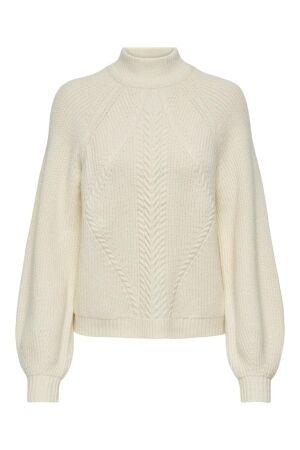 Only Only onlkatia ls detail highneck cc knt 15324678 Trui whitecap gray melange