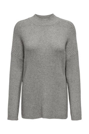 Only Only onlkatia ls loose highneck cc knt 15324664 Trui medium grey melange